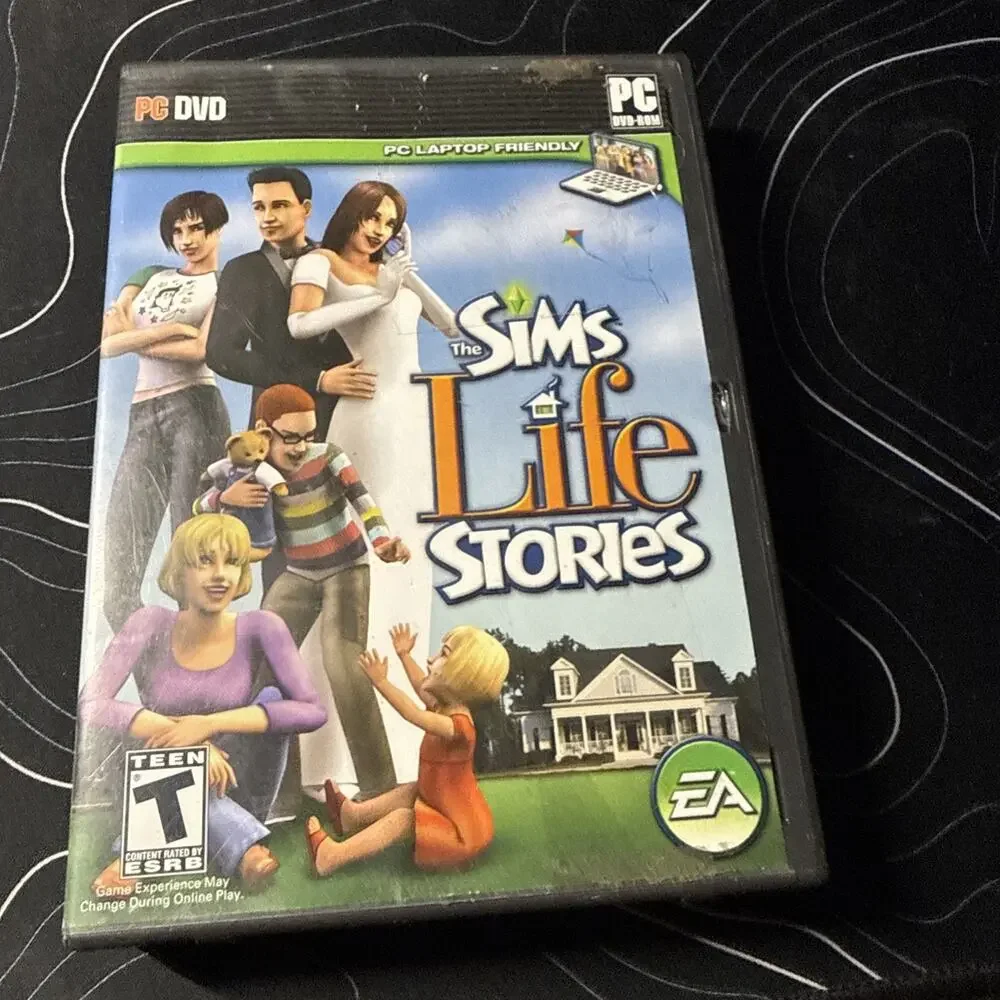 Sims Life Stories PC DVD ROM EA Games 2007 With Manual